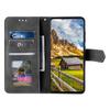 Étui portefeuille - Samsung Galaxy A37 (5G) - Cuir synthétique gris - 3 fentes cartes &amp; pochette billets - Support intégré