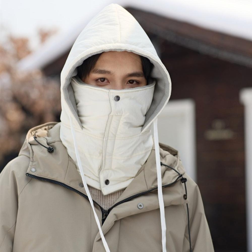 Drawstring Ski Windproof Cap Multifunctional Winter Balaclava 3-in-1 Winter Cycling Hat Hiking