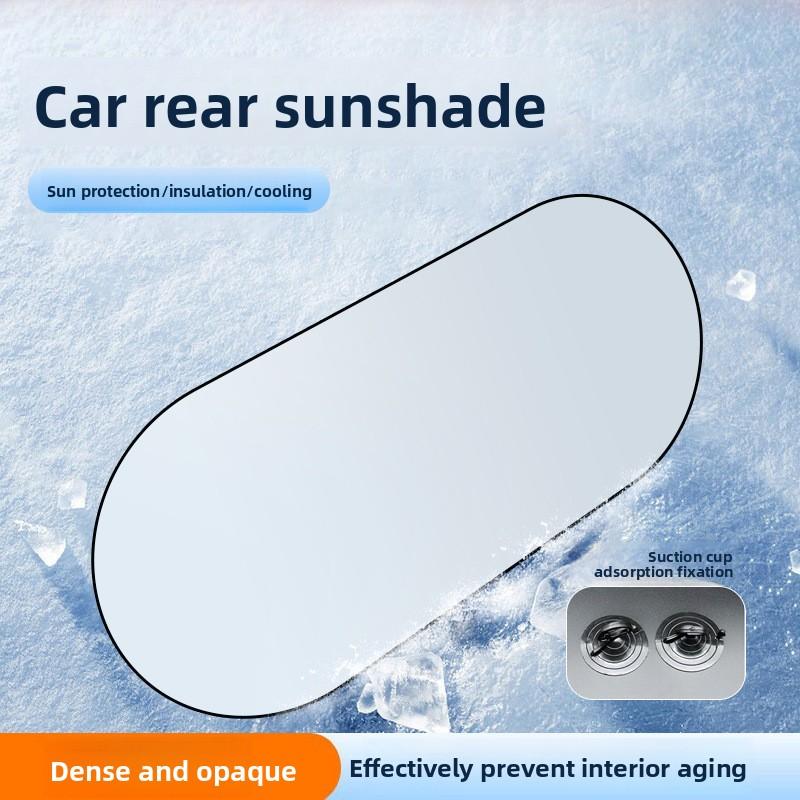Auto Sonnenschutz UV-Schutz Faltbarer Auto Heckscheiben Sonnenschutz Universelle Auto Fensterblende mit Saugnäpfen
