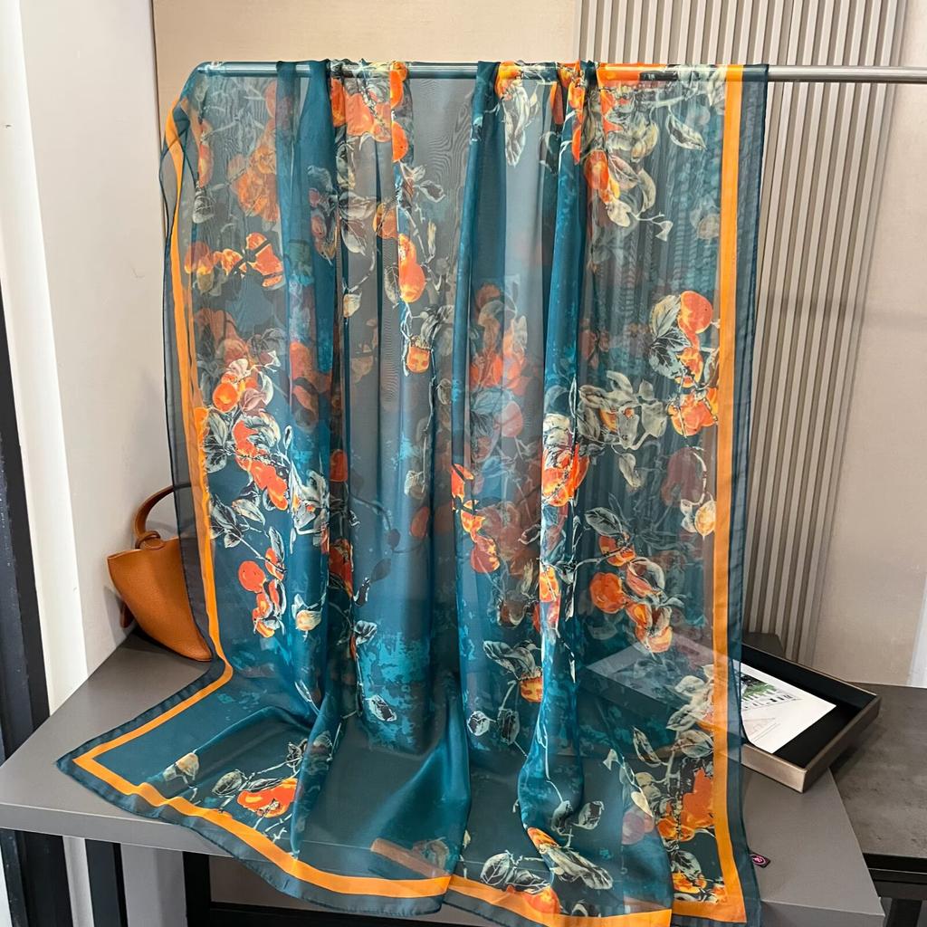 Damski szal wysokiej klasy, nowy, duży, modny, wszechstronny i stylowy szal wiosenno-letni, szal-krem przeciwsłoneczny dla mamy