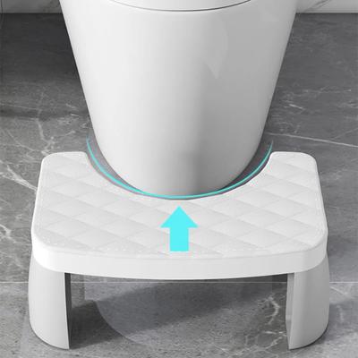 Sedia da Bagno Portatile Sedile Doccia Plastica Assistenza per Squat WC Design Antiscivolo Sgabello a Gradino per WC Rimovibile Mobili per la Casa