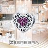 Openwork Heart Charms 925 Bead Heart Pendant Charms