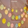 Easter String Lights with Colored Egg and Chick Decorations for Indoor Decor