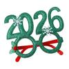 Happy New Year Accessory Sparkling 2026 Headband Glitter Eyeglass for Christmas New Year Eve Party Supplies