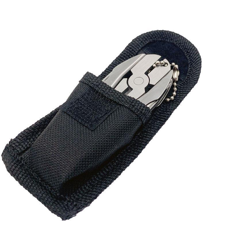 Mini Foldaway Keychain Pliers Knife Steel Portable Pocket Multi Functionnal Tools Set Screwdriver with Nylon Bag