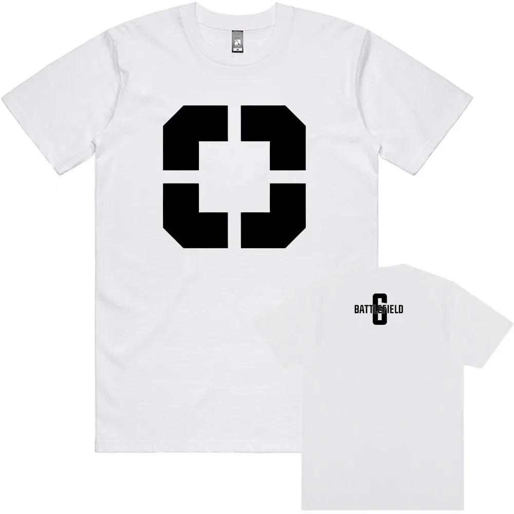 Men Clothing Game Battlefield 6 Printing Tshirts Short Sleeve Cotton Loose Tshirt Unisex Streetwear Hip Hop Oneck Male T Shirt