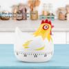 Jadeshay Kitchen Chicken Pattern Baking Timer,Chicken Pattern Countdown Kitchen Timer Reminder for Cooking Baking(White)