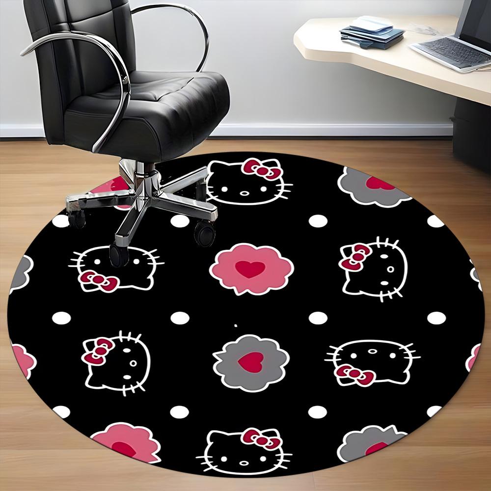 1pc Hello KittyChair Carpet for Office, Non-slip, Soft and Durable Office Rug for Interior Decoration, Perfect for Office yy250925219