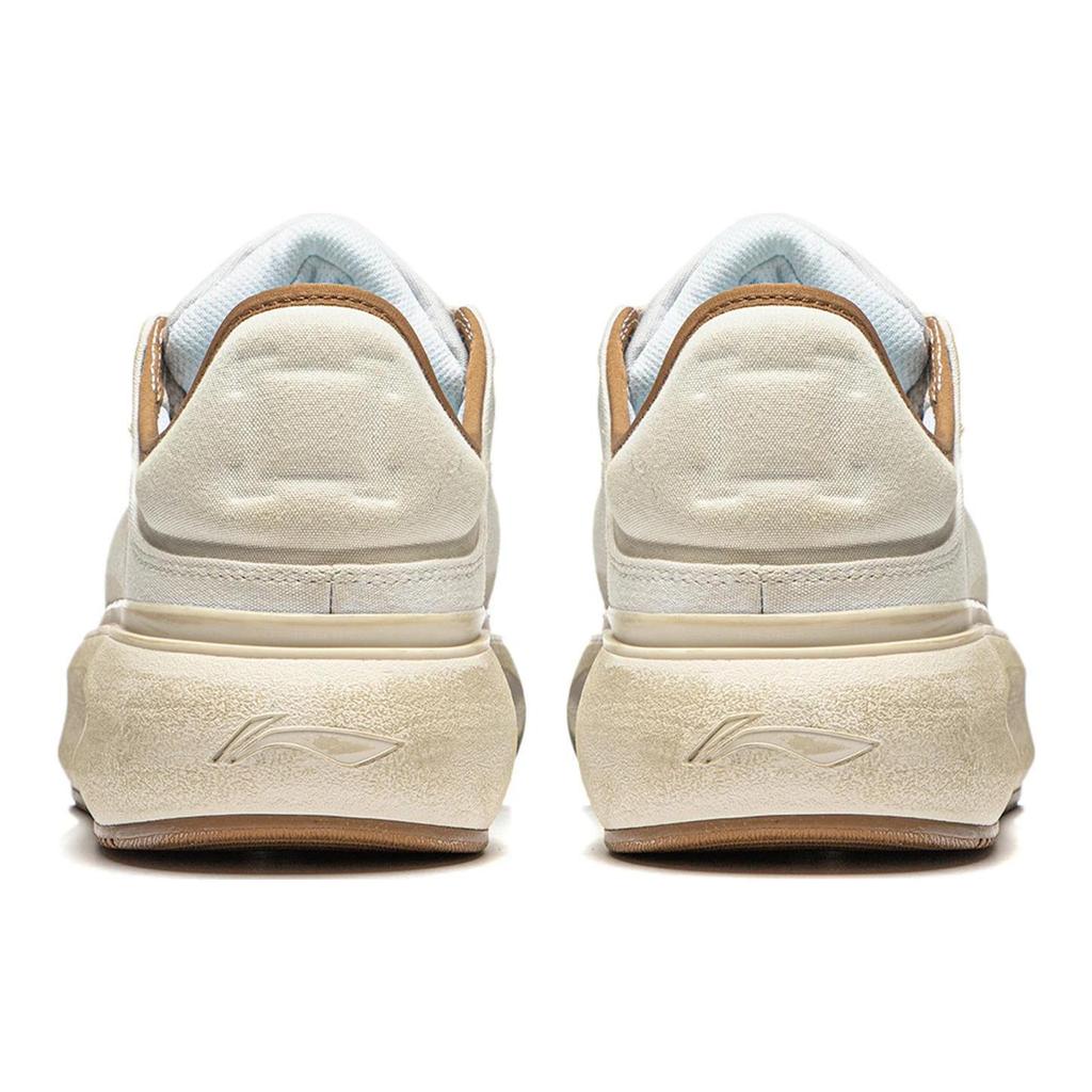 Li Ning Yun You C4D Abrasion Resistant Low Top Casual Shoes Men's Ivory AZGT043-6