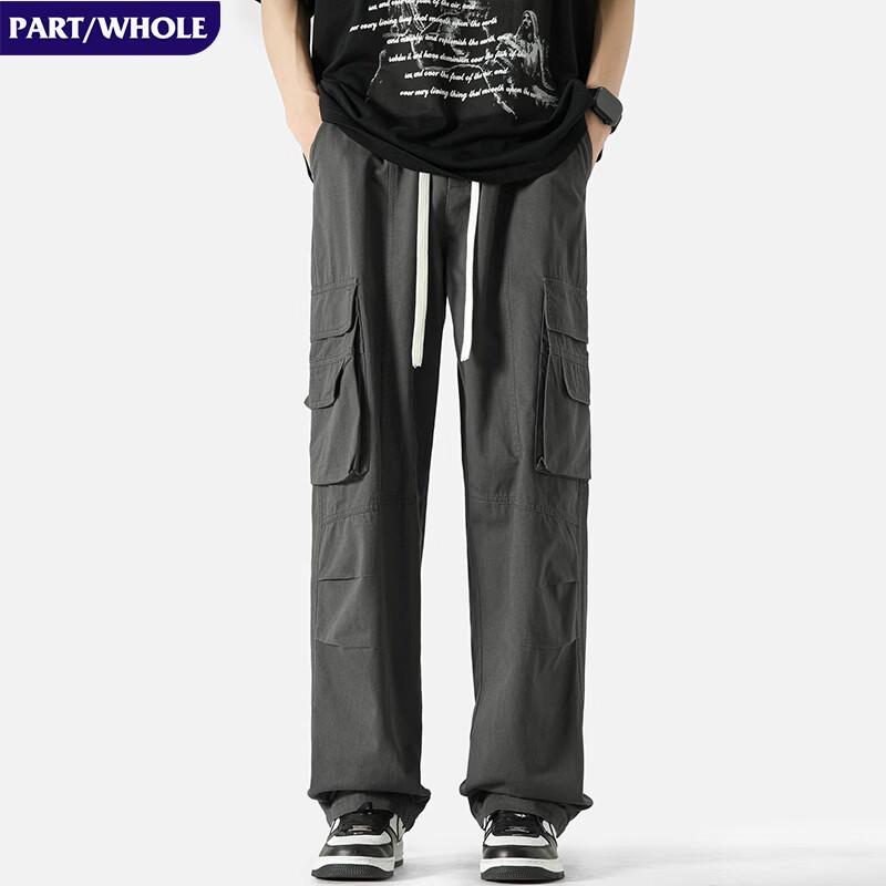 PART/WHOLE Men s Multi-Pocket Techwear Cargo Pants L