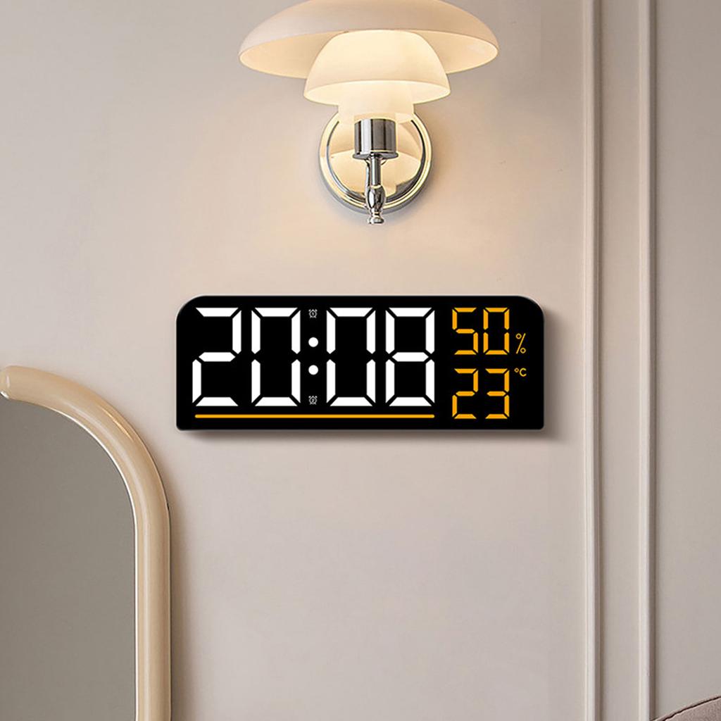 Stylish LED Digital Alarm Clock with Temperature and Humidity Display Perfect for Bedroom and Living Room Home Decors