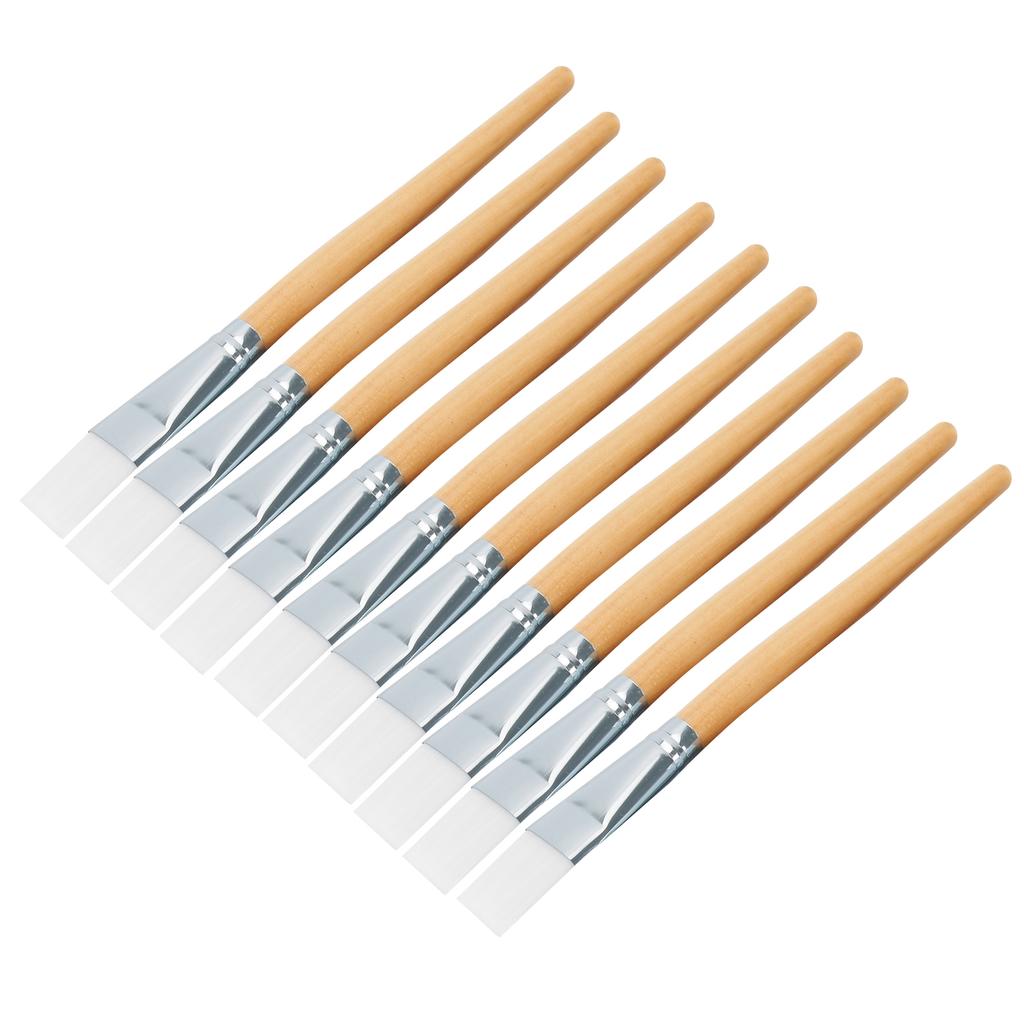 Facial Mask Brushes Soft Hair Mud Applicator DIY Skin Care Tool with Wooden Handle