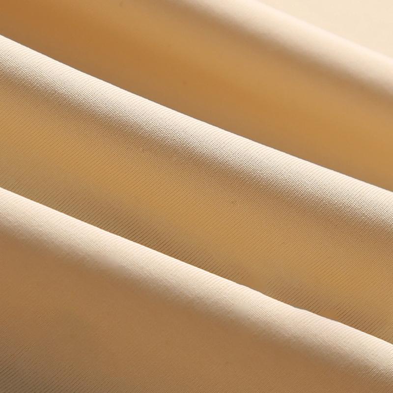 Women's Ice Silk Invisible Boxers Briefs Solid Color Mid-Rise Anti-Expose Safety Underwear Soft Breathable Cotton Crotch Panties