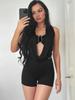 European & American Style Sexy Strappy Backless Two-Piece Set – Women’s Socialite High-End Sleeveless Swing Skirt