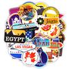 100 PCS Retro Traveling Stickers Graffiti Waterproof Decal Sticker To DIY Suitcase Laptop Luggage Bag Guitar Moto Car Skateboard