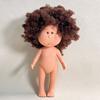 24cm Girls Toy Curly Hair Bean Eye Vinyl Doll Dress Up Dark Skin Mia Potato Dolls Movable Action Figure Body Children Gift Poseable Articulated Scale