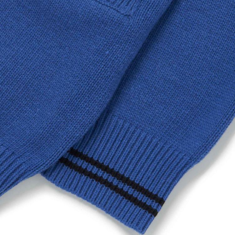 MLB Dodgers Solid Color Wool Knit Sweater Unisex sweater Blue 3AKCB0124-07BLS