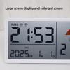 Multifunctional Electronic Clock Indoor Temperature Monitor Easy Setups Battery Operated with 2 Alarm and Snooze Feature