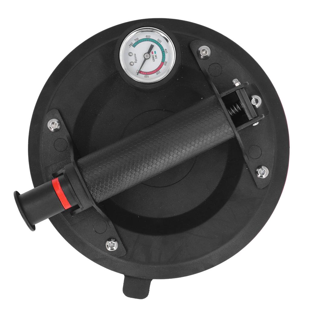  Glass Suction Cup 8 Inch Industrial Vacuum Plate Handle with Pressure 440LBS Load Capacity for Glass Tile Stone Furniture Metal ABS Rubber 