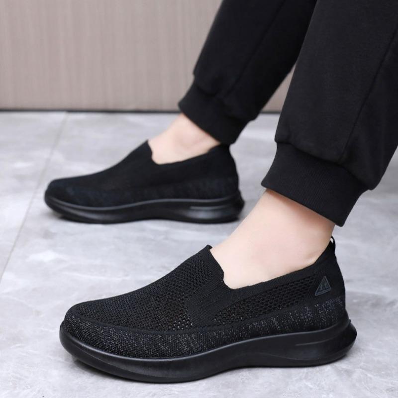 Fashion Men's Loafers Summer Breathable Mesh Casual Shoes Comfort Walking Flats Outdoor Non Slip Sneakers Canvas Flats Zapatillas Hombre