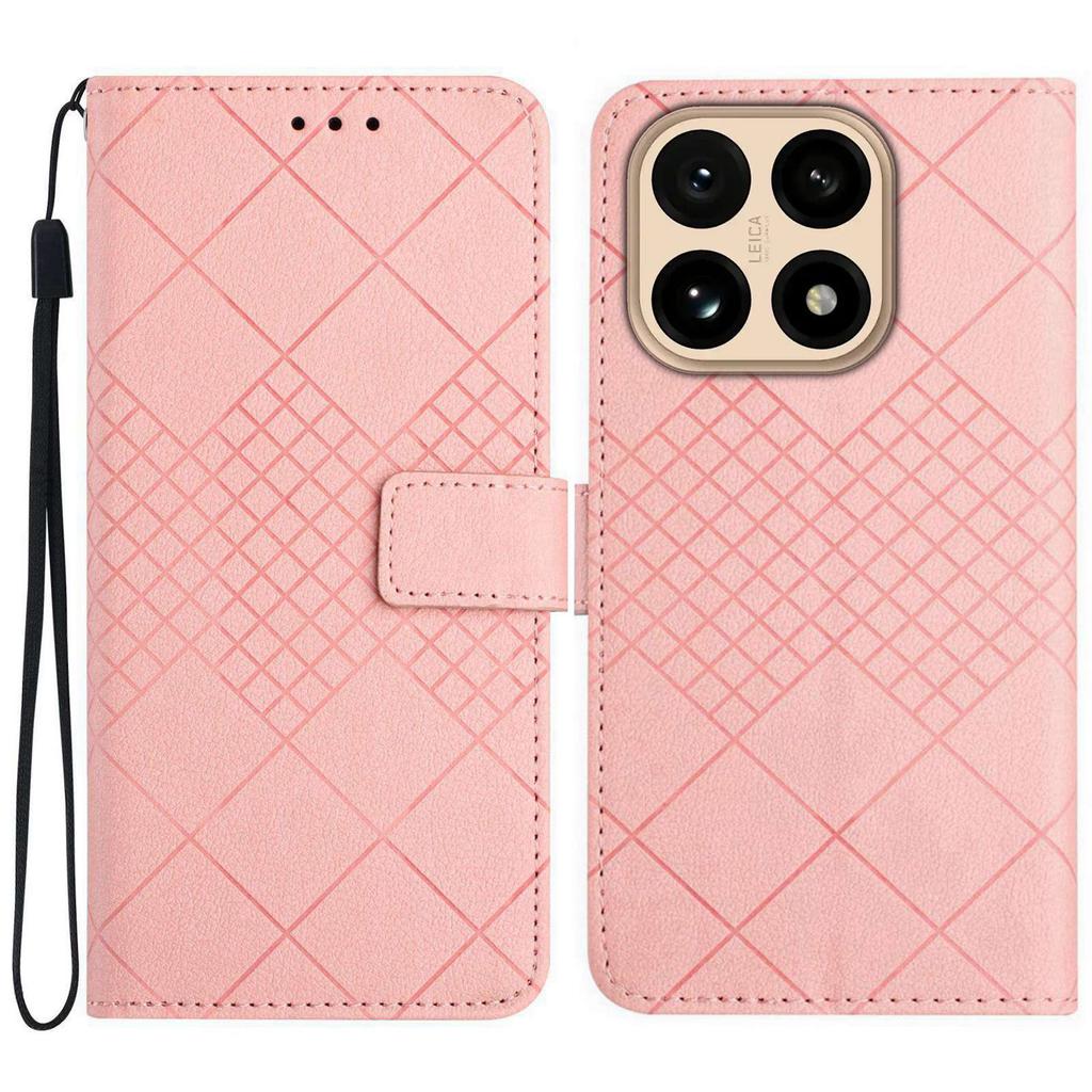 For Xiaomi 15T Case Wallet Imprint PU Leather Flip Folio Phone Cover