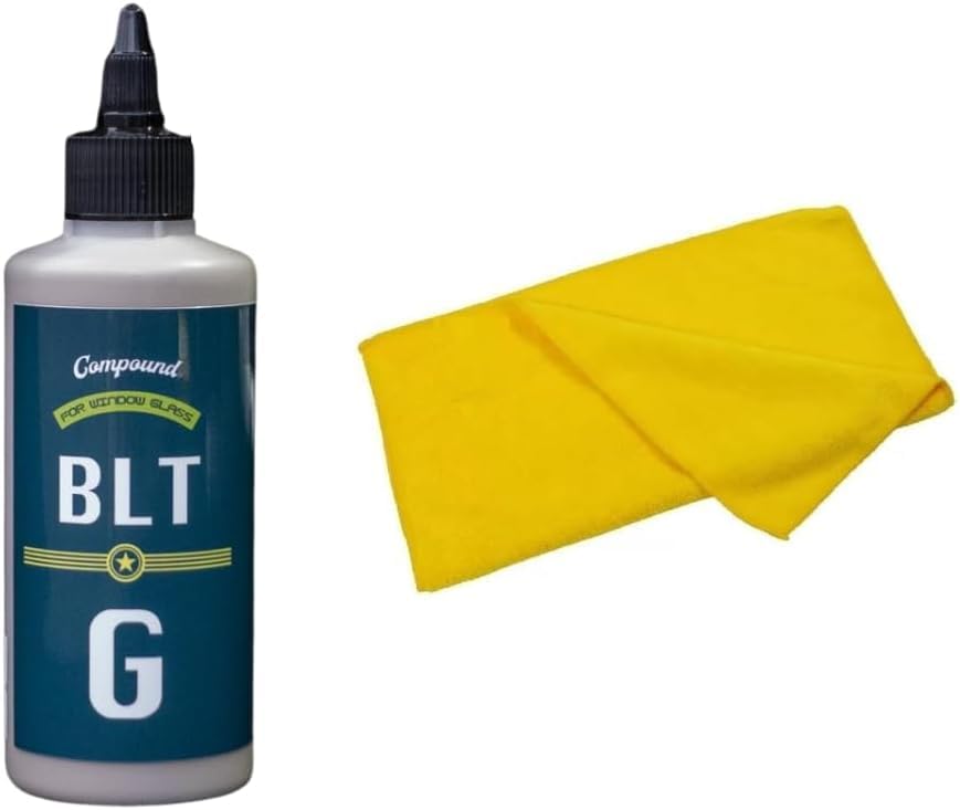 

Bullet FunCruise Glass with Microfiber Bullet Glass Oil Film Removal BLT-G Compound, 230g, Towel. BLT-G Compound.