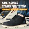 Waterproof Men's Leather Boots Anti-smash Anti Puncture Work Boots Safety Shoes Men Indestructible Shoes Steel Toe Boots Men
