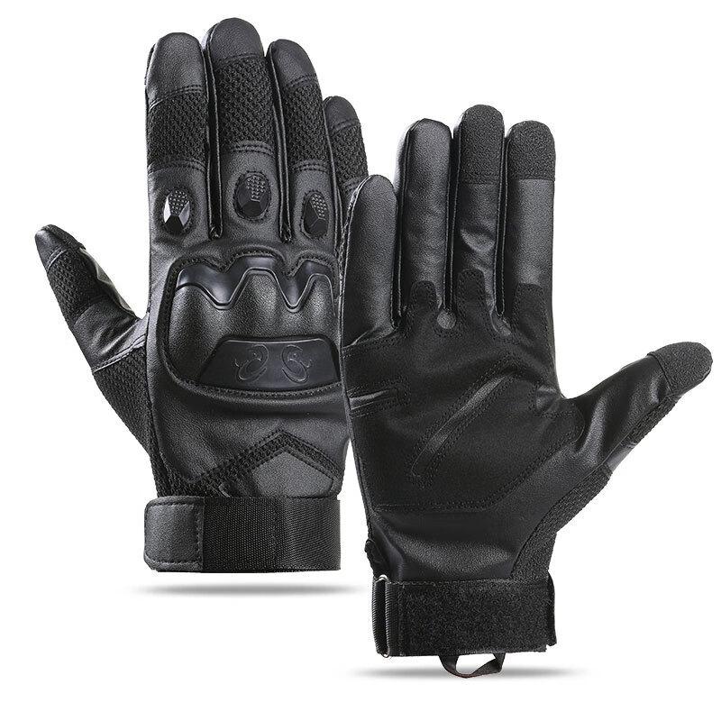 

Long Zhan Men s Windproof Anti-Slip Softshell Motorcycle Gloves