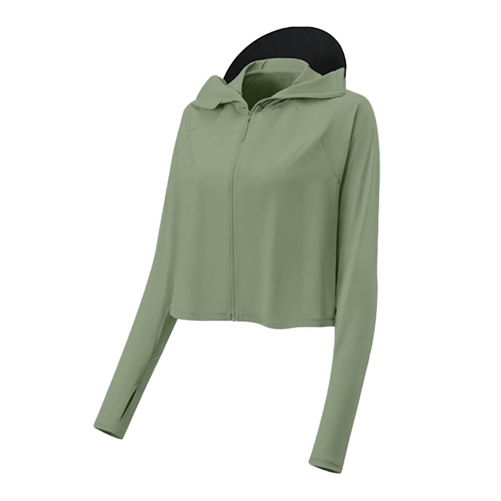 Women s Ice Silk UV  Thin Breathable Loose-fitting Cycling Sun  Clothing One Size армия зеленый