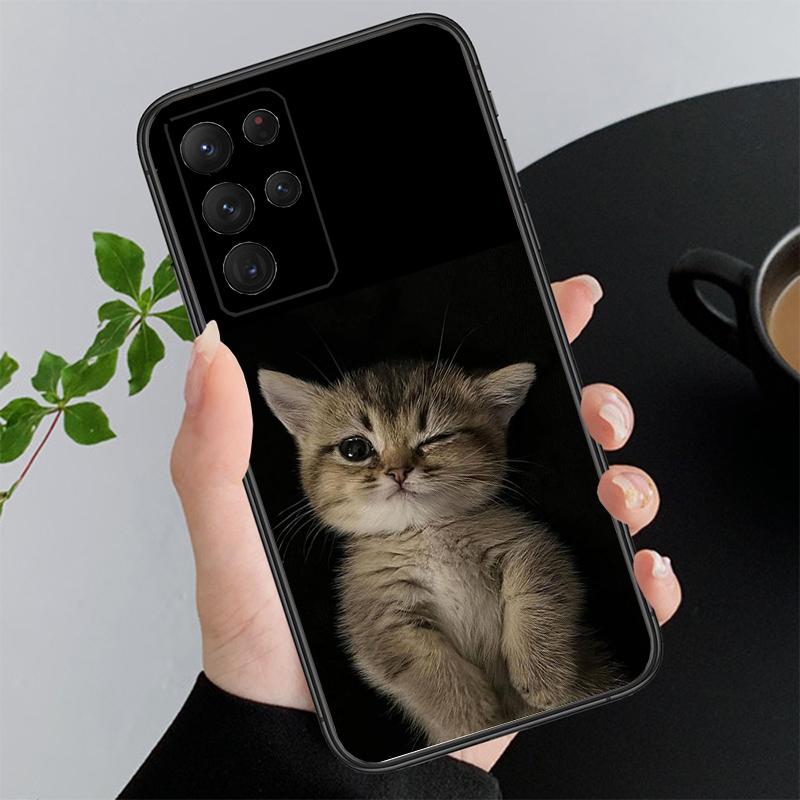 Phone Case For Samsung A17 A55 A16 A56 A35 A15 A53 A54 A33 A34 A25 A05S A52 A52S A07 A26 A06 Cute Cats