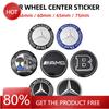 Samolepka na auto 4ks 56mm 60mm 65mm 75mm Samolepka odznaku krytů středových kol auta Pro Mercedes Benz třídy A B C E GLA GLC CLA GLK W20