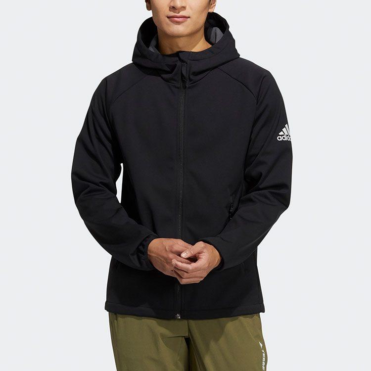 adidas Jackets Men's Black Hooded Moderate Other H13799