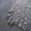 Shiny Blowing Bubble Nail Decorations Stickers 5D Shell Light Love Cat Bubble TransferSlider Sticker DIY Manicure Decals