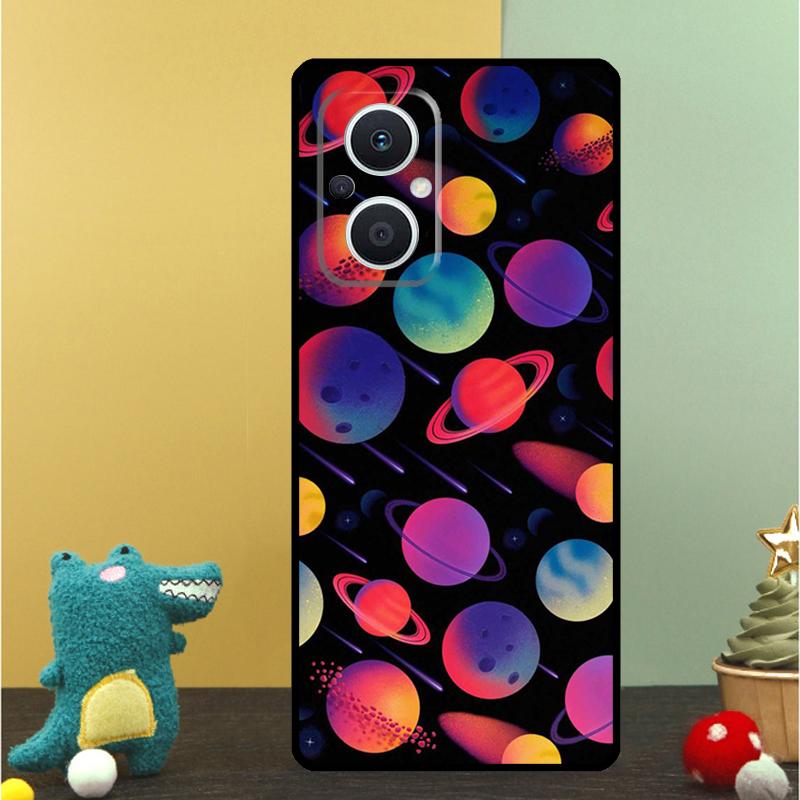 Weltraum Planet Sterne Mond Hülle Für OPPO Reno 15 15F 14 13 12 11 10 Pro 14F 13F 12F 11F 8T OPPO Find X9 X8 X6 Pro Abdeckung
