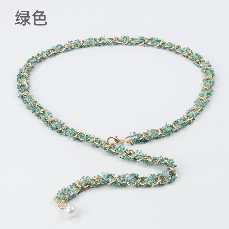 

Цепочка на талию Женская в стиле маленького аромата Декоративный пояс для костюма, юбки, тренча, свитера Металлическая цепочка Высокое качество