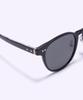 Alloaiweeo [Silverbite] Sbs1602 0920G Acetate Round Black Sunglasses