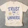Trust the Universe Shirt, Sun and Moon Tee, Unisex Comfort Colors, Boho Celestial Shirt, Spiritual Tee, Astrology Gift, Mystical Shirt