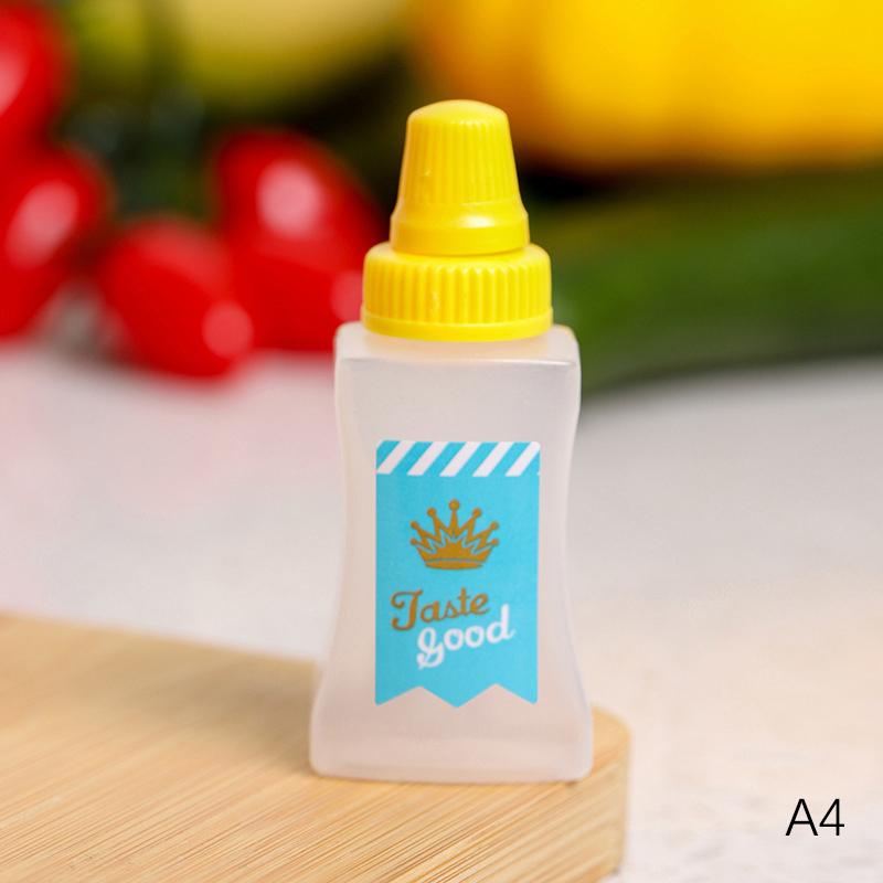 1/2/4Pcs Mini Sauce Bottle Portable Salad Ketchup Honey Jars Bento Squeeze Bottle Seasoning Organizer Lunch Box Accessories