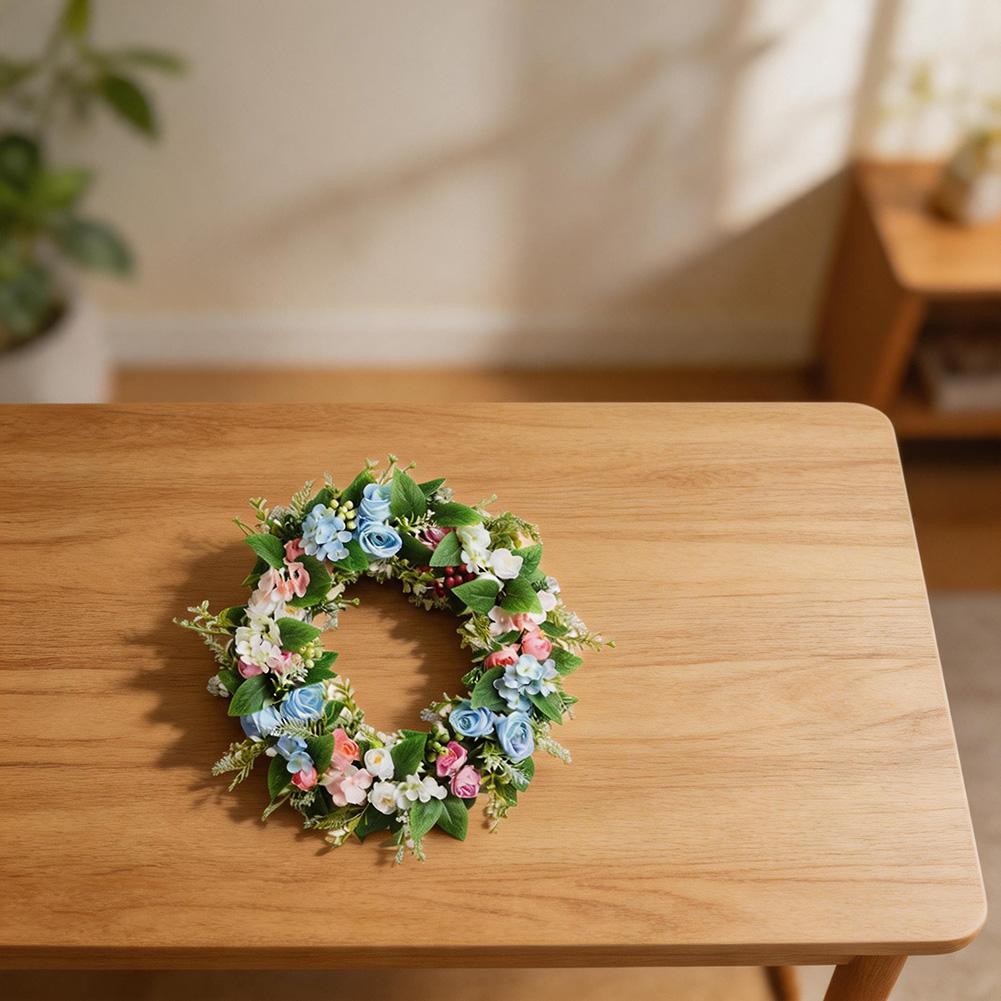 Artificial Green Wreath 35x35cm Lifelike Foliage Decor for Door WFor All Indoor Outdoor Use For All Year Round