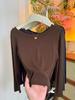 Women's Spicy One-Shoulder Long Sleeve Top - New Spring 2026 Arrival