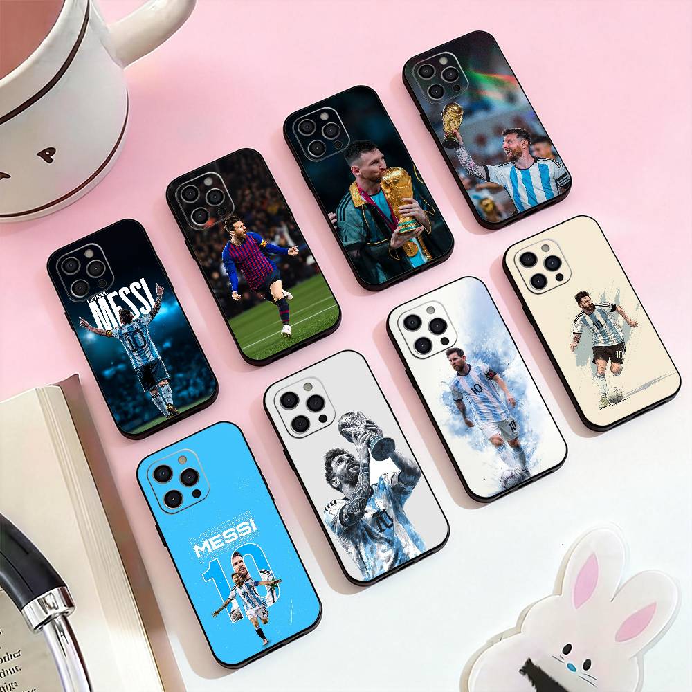 Fotbal L-Lionel m-Messi 10 Pouzdro na telefon Silikonové měkké Pro IPhone 17,16,15,14,13,12,11,XS,Plus Pro Max