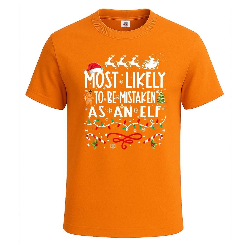 Most likely to be mistaken gift xmas novelty mens t shirt funny party shirt top 2XL