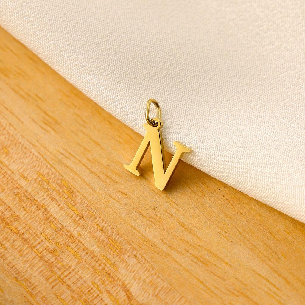Small Luxury Initial Charm Pendant Set, DIY Letter Necklace Making Supplies, Everyday Wear Accessories for Women