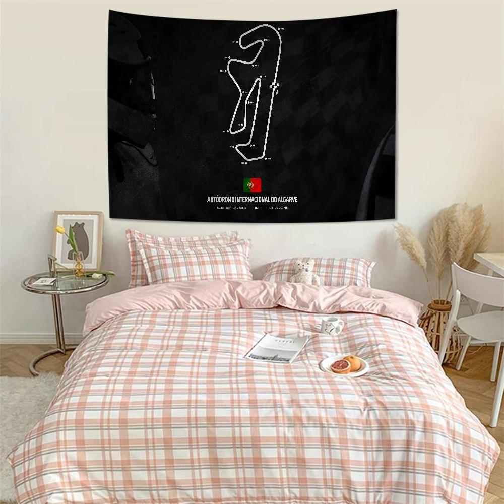 F1 Track Hanging Bohemian Tapestry Hanging Tarot Hippie Wall Rugs Dorm Home Decor