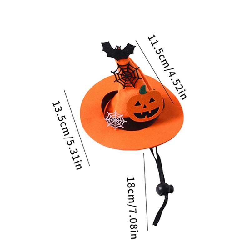 Handmade Pumpkin Hat Cat Headpiece With Fun Decorations Pet Hat For Halloween Cute Pet Dog Hat Pet Accessories New