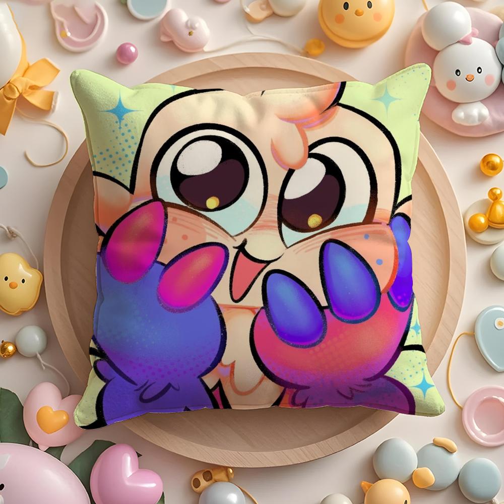 Игровой D-Dandys World аниме Наволочка Мягкая Плюшевая Ткань Двусторонняя Печатная Наволочка на Подушку Теплая Зимняя Подушка для Дивана 30cmx30cm