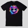 T-Shirt Aquarell Retro Coole Katzen