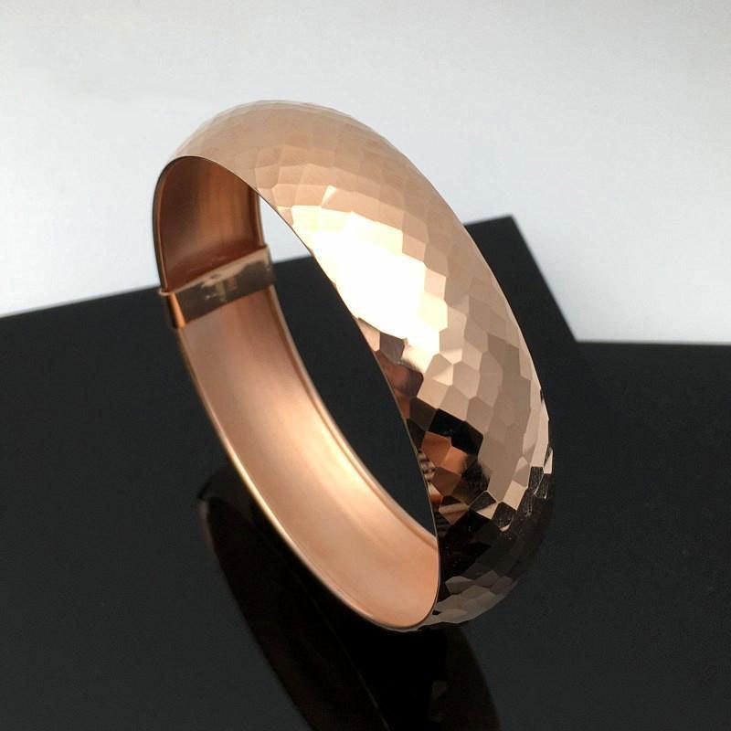 Фиолетово-золотой цвет Золотой ромбовидный узор Браслет Модный Изысканный Универсальный Высококачественный Темперамент Покрытие из розового золота Ручные украшения