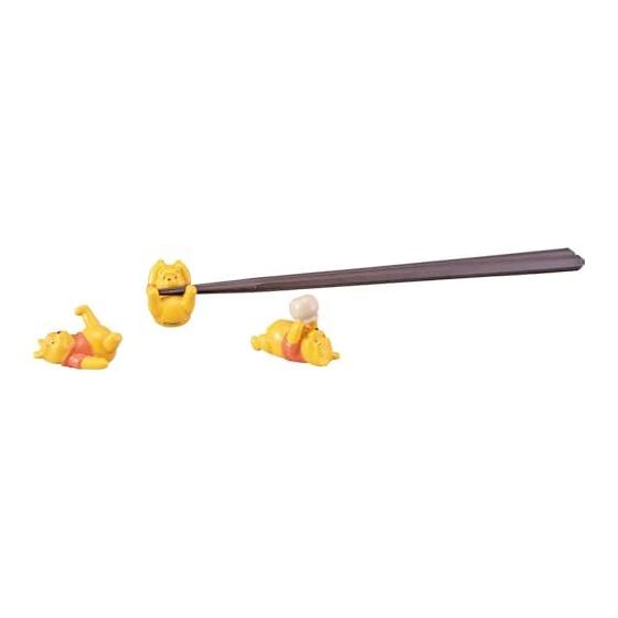 Disney Winnie the Pooh Chopstick Rest - "Hungry" - Pooh Goods, Kitchenware, Brown, Approx. 5x3cm, SAN4853-2