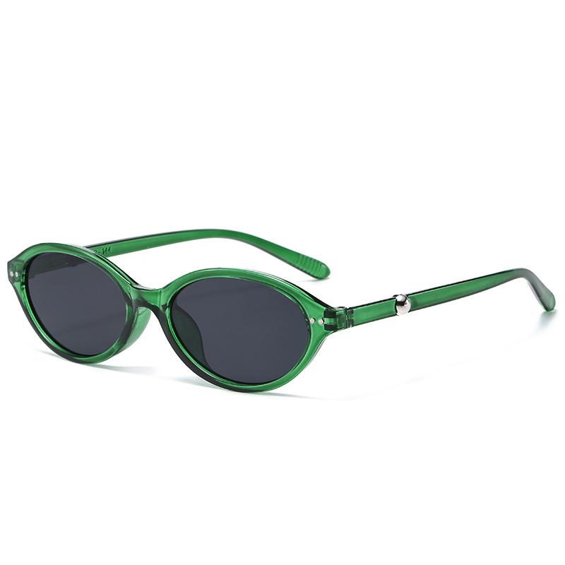 

Oval Korean-Style Nail Stud Sunglasses for Women - Trendy, Casual, Photochromic Glasses